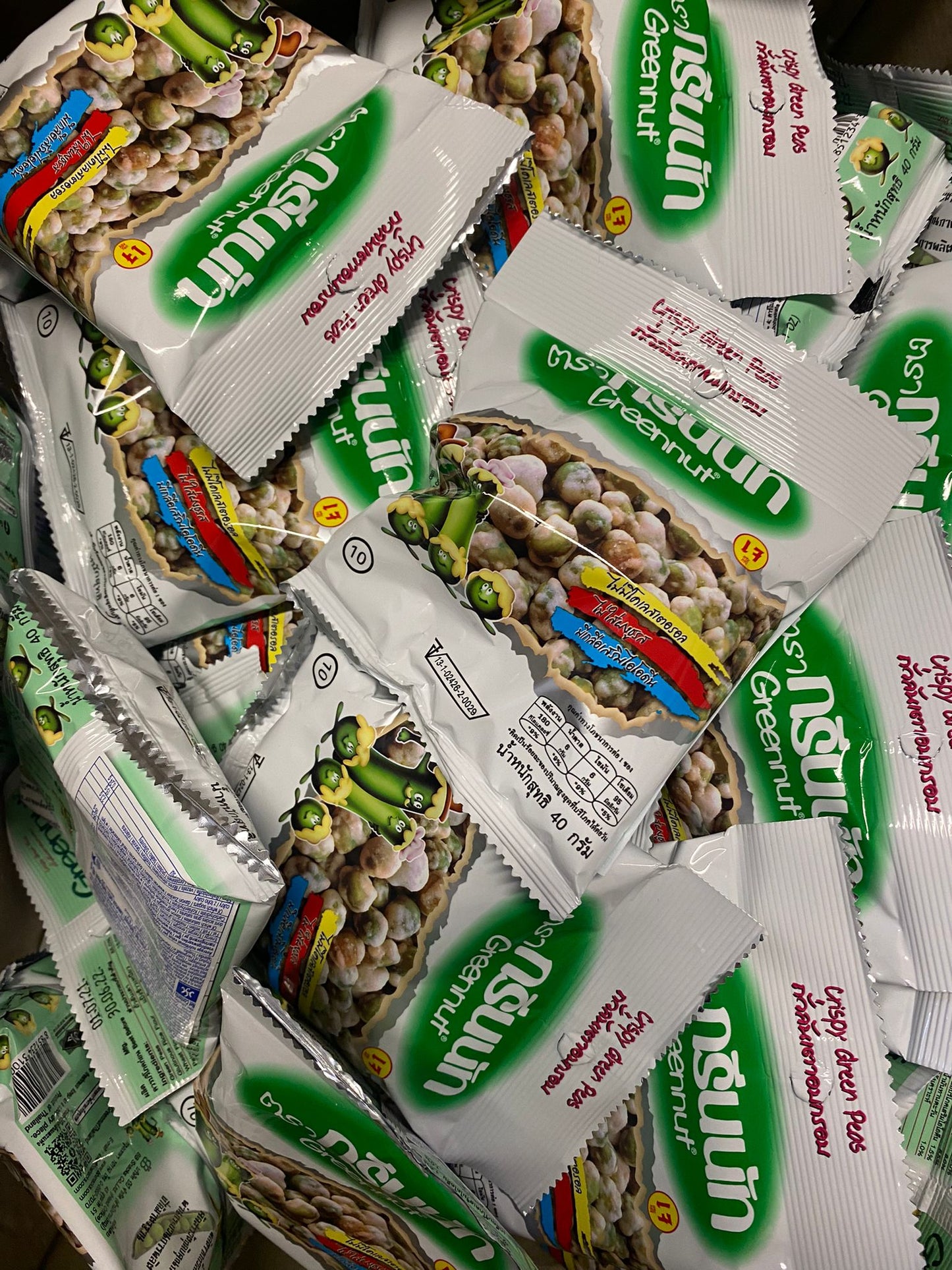 Greennut Crispy Green Peas 40g/ Dau Cove Xay Gion BBD: 30/06/2022