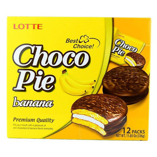 ORION Chocopie Banana 12 Pcs/ Chocopie Chuoi 12 Cai [ BBD : 16/03/2022]