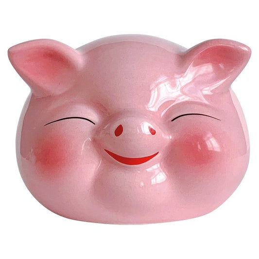 Ceramic Lucky Pig Pink/ Heo May Man Hong