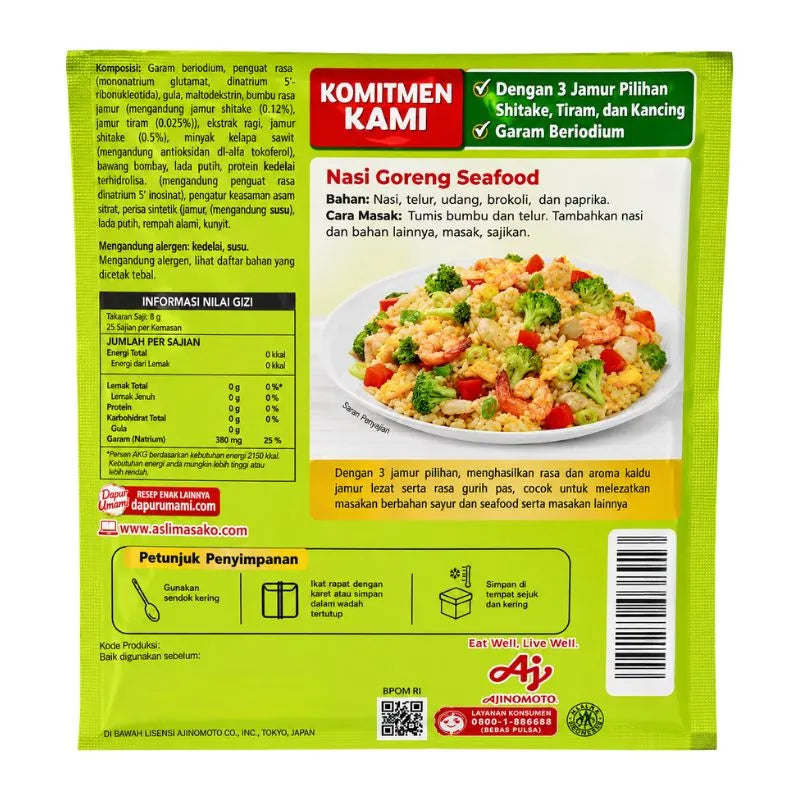 Ajinomoto Masako Jamur Mushroom Flavor Seasoning Powder - 10g-Global Food Hub