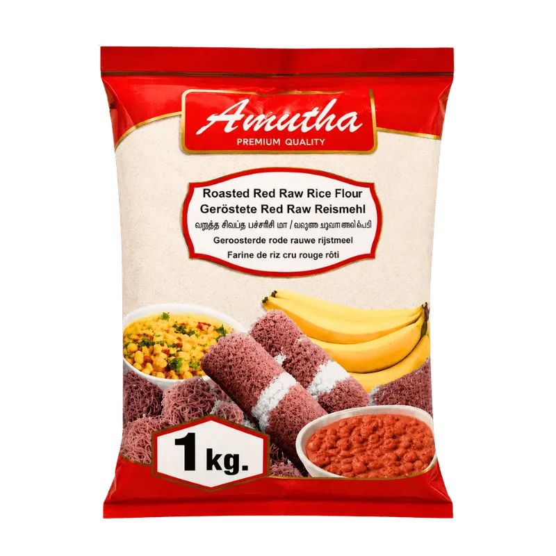 Amutha Roasted Red Raw Rice Flour - 1Kg-Global Food Hub