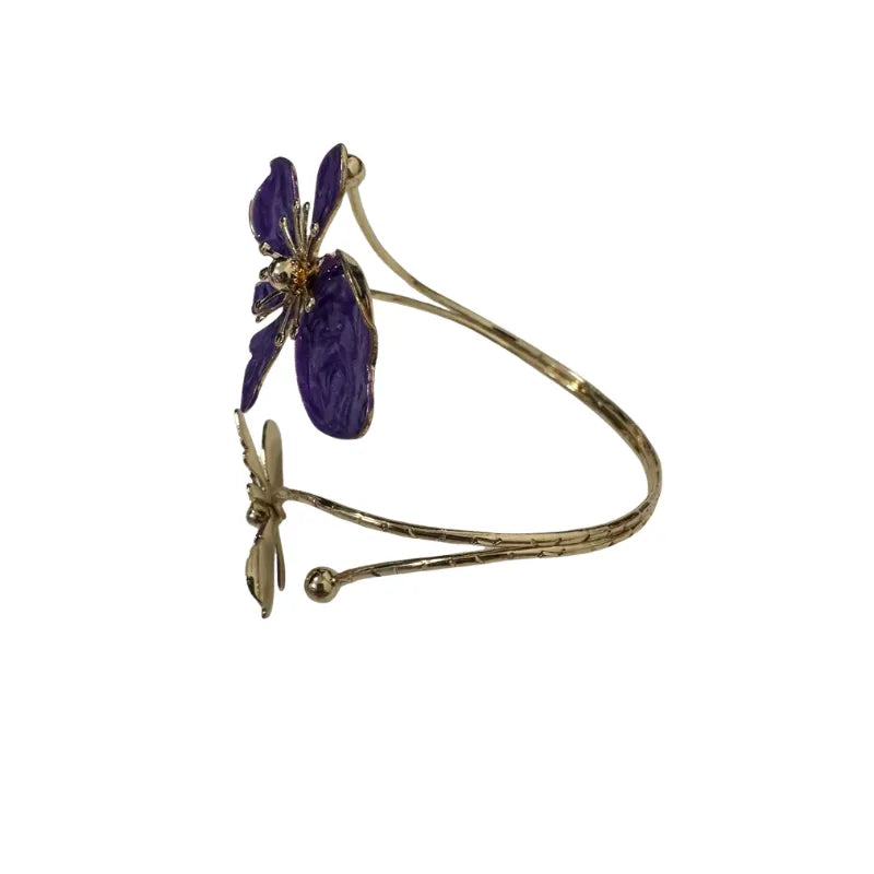 Arm Cuff Jewellery for Women (Upper Arm Bracelet) - Purple-Global Food Hub