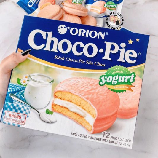 ORION Chocopie Yogurt 12 Pcs/ Chocopie Sua Chua 12 Cai