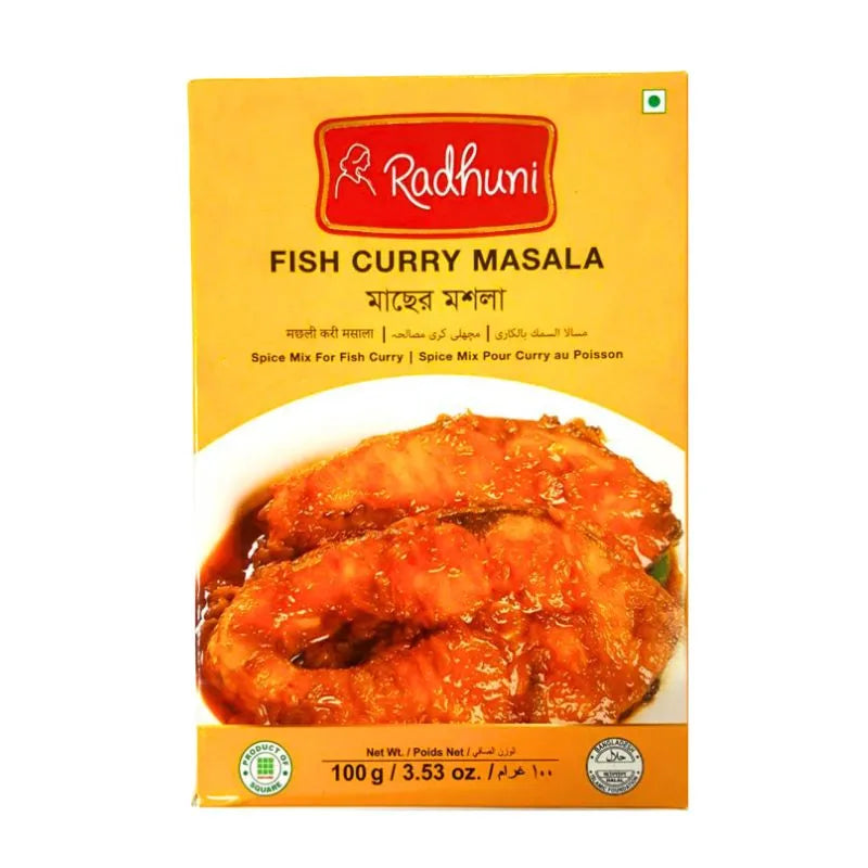 Best Before 17th Aug'2026 Radhuni Fish Curry Masala - 100g-Global Food Hub