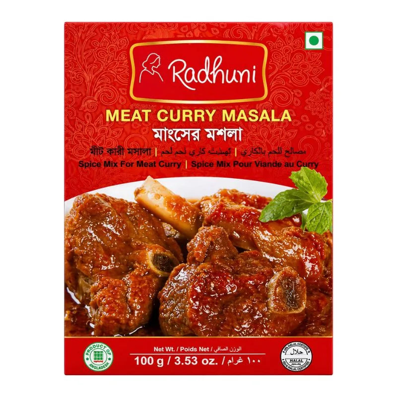 Best Before 17th Aug'2026 Radhuni Meat Curry Masala - 100g-Global Food Hub