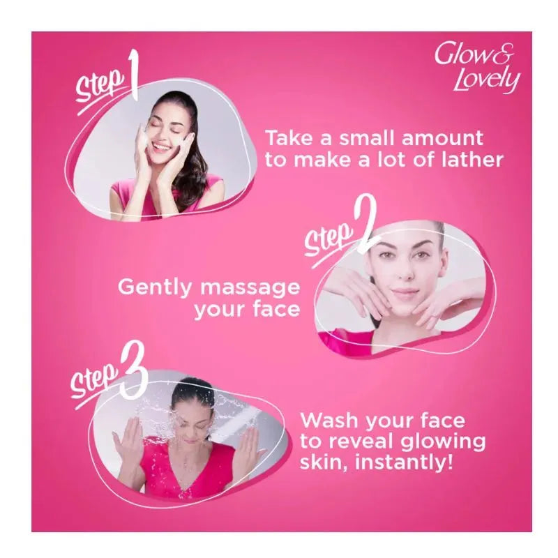 Best Before 30 Nov'25 Fair / Glow & Lovely Bright Glow Face Wash - 50g-Global Food Hub