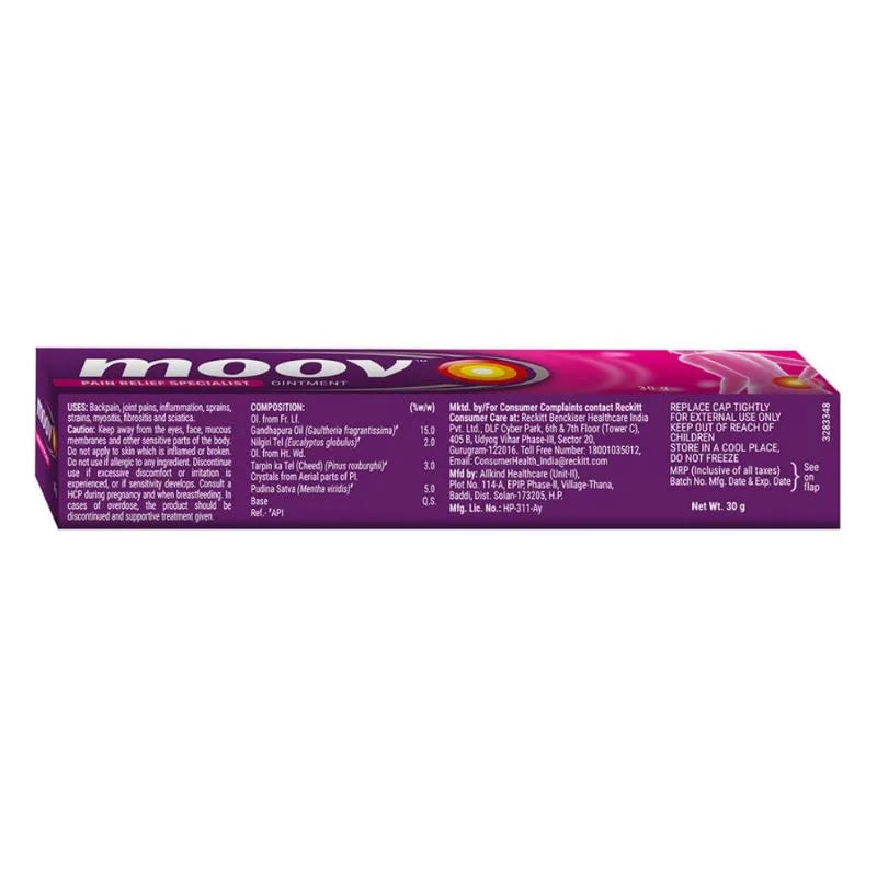 Best Before 31 July'26 Moov Pain Relief Balm - 30g-Global Food Hub