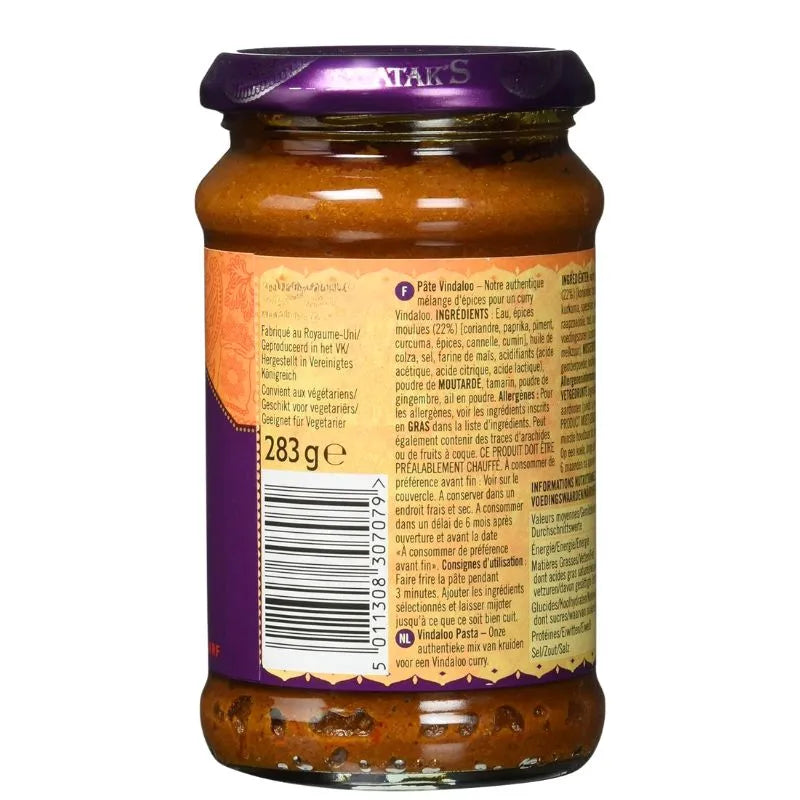 Best Before 31st July'26 Patak's Vindaloo Paste - 283g-Global Food Hub