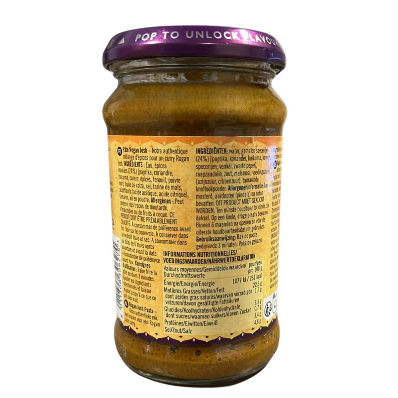 Best Before December'24 Patak's Rogan Josh Paste - 283ml-Global Food Hub