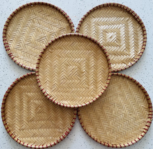 Small Bamboo Basket/ Met  Tre Nho 25 cm