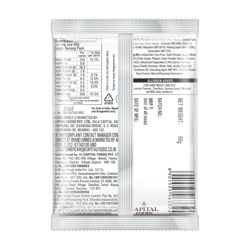 Chings Schezwan Instant Noodles - 60g-Global Food Hub