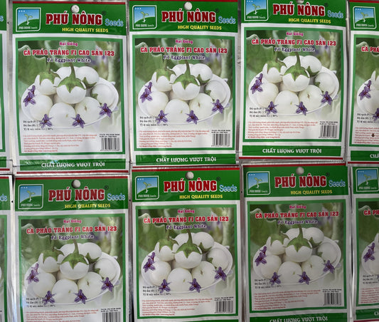 White Eggplant Seeds / Hat Giong Ca Phao Trang