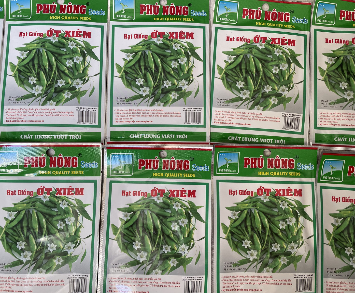 Green Chili Seeds / Hat Giong Ot Xiem