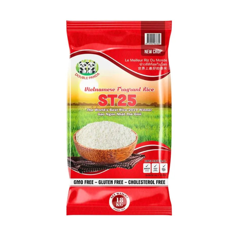 Double Panda ST25 Super Jasmine Rice - 18kg-Global Food Hub