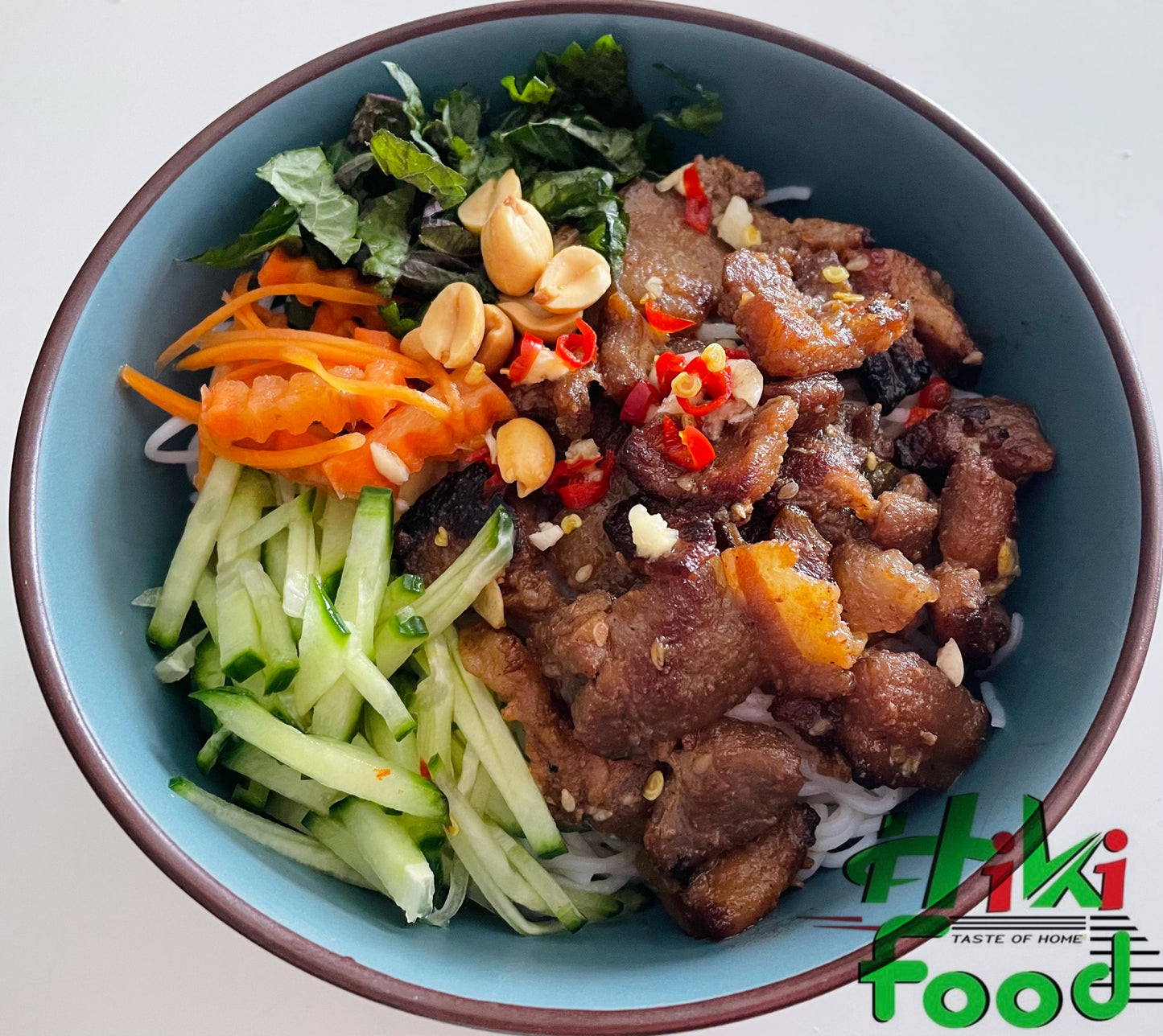 HK - Combo Grilled Pork Vermicelli For 5-6 Portions / Bún Thịt Nướng Mỡ Hành