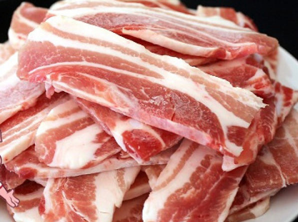 Sliced Pork Bellies Miscuts 5kg