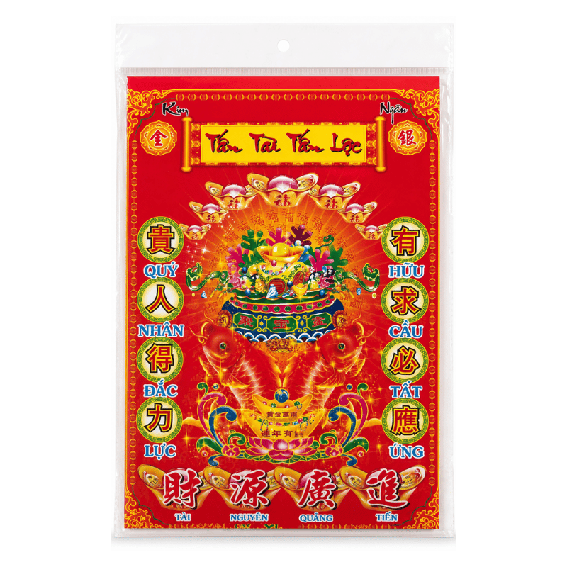 Kitchen Gods Greeting Papers/ Bo Giay Cung Giao Thua