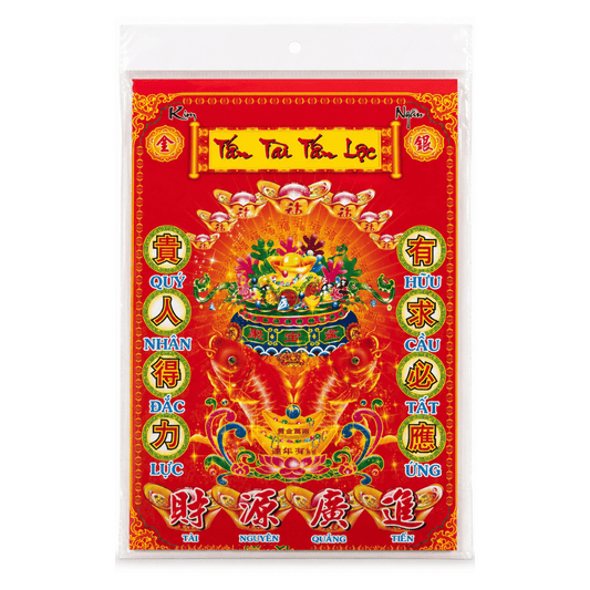 Kitchen Gods Greeting Papers/ Bo Giay Cung Giao Thua
