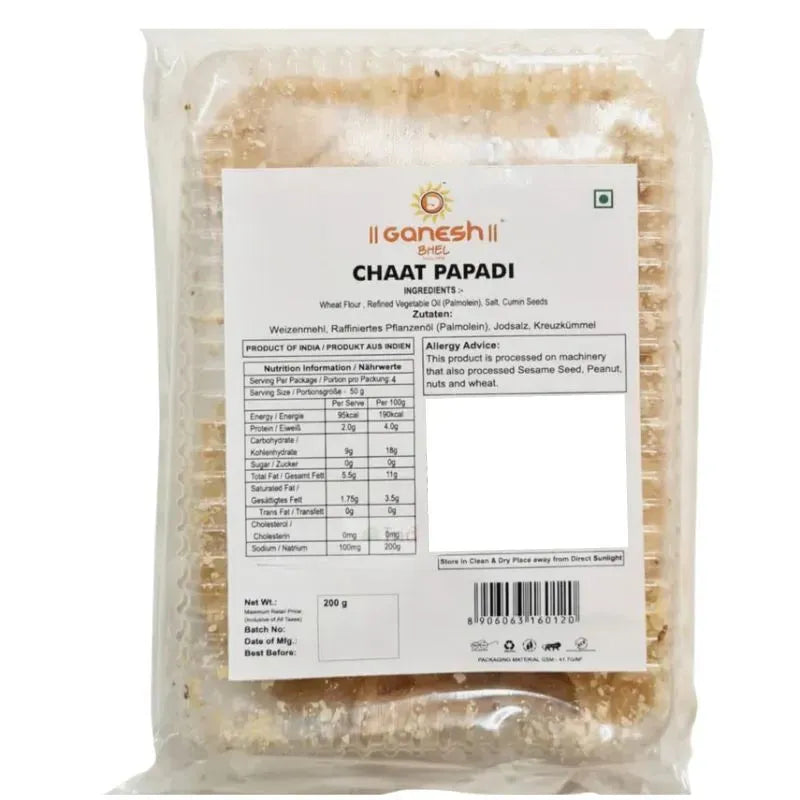 Ganesh Bhel Chaat Papadi - 200g-Global Food Hub
