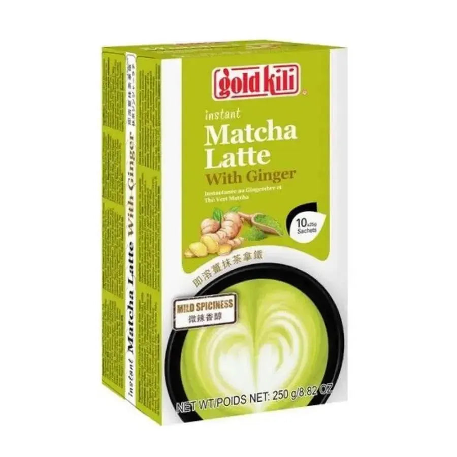 Gold Kili Instant Matcha Latte with Ginger - 250g (10x25g)-Global Food Hub