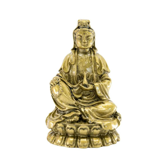 Gold-colored Medicine Buddha (8.5cm)-Global Food Hub