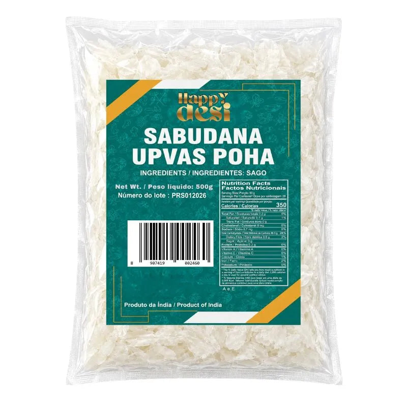 Happy Desi Sabudana Upvas Poha - 500g-Global Food Hub