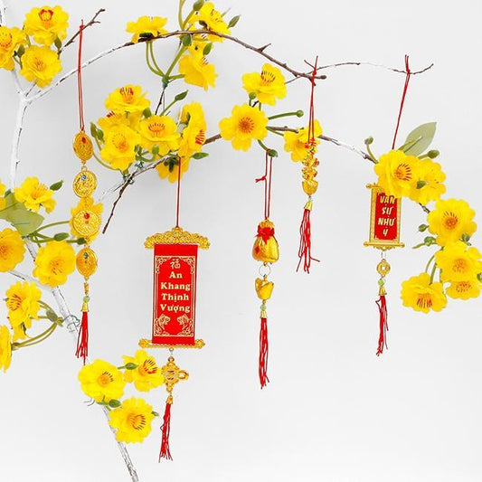 Mai Yellow Flowers/ Mai Vang Trang Tri Cay Tet 40 Hoa