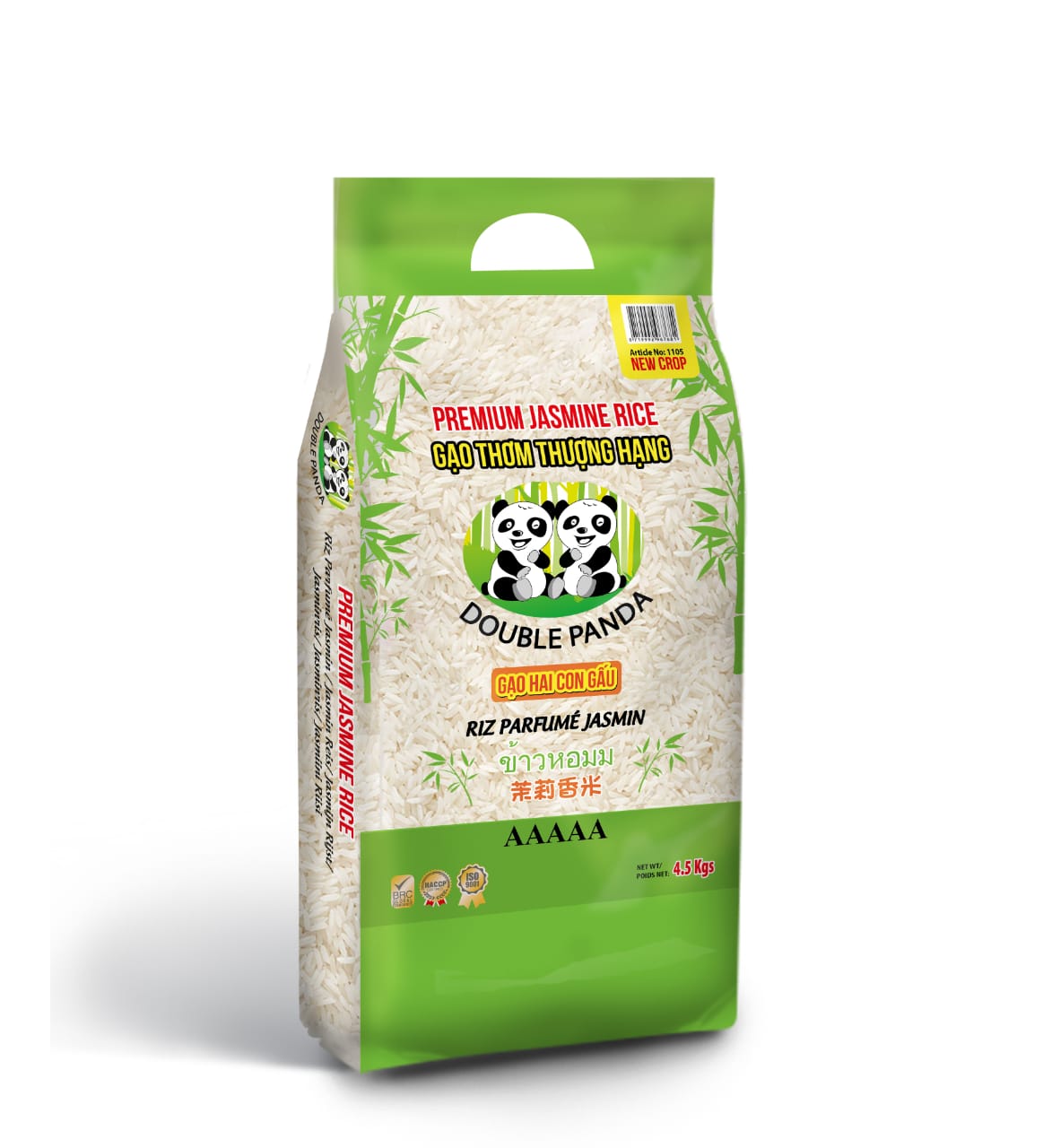 DOUBLE PANDA Super Jasmine ST24 Rice / Gao Thom ST24 2 Con Gau 4.5 kg