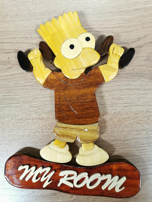 Wooden Toilet Door Sign / Biểu Tượng Gỗ Treo Cửa Toilet