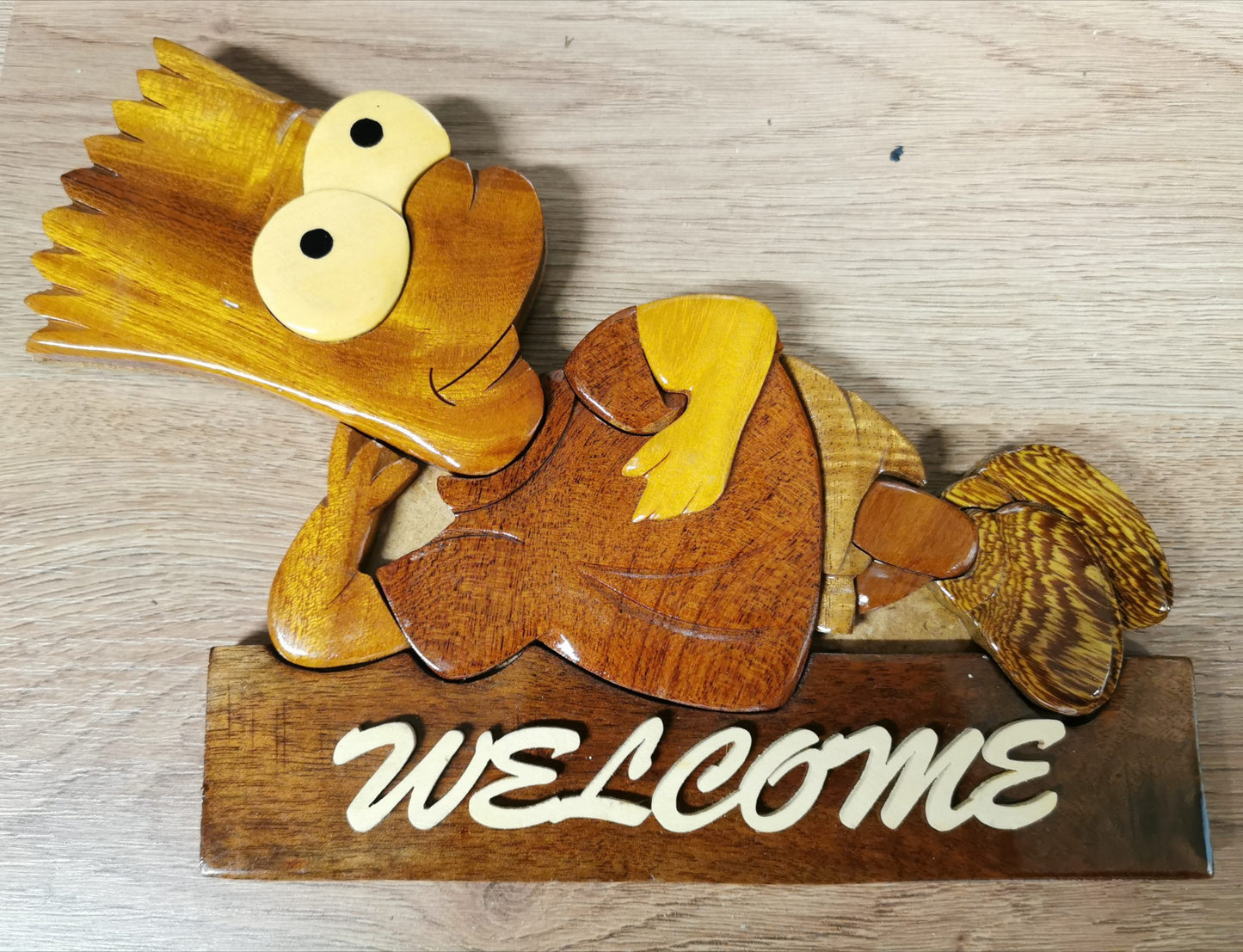 Wooden Welcome Door Sign / Biểu Tượng Gỗ Treo Cửa Phòng