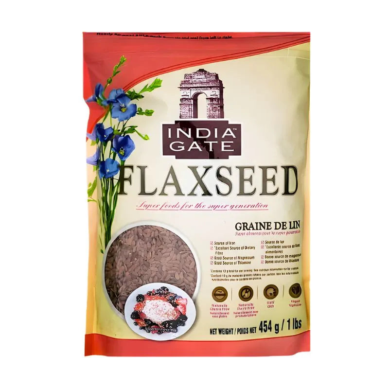 India Gate Flax Seeds - 454g-Global Food Hub