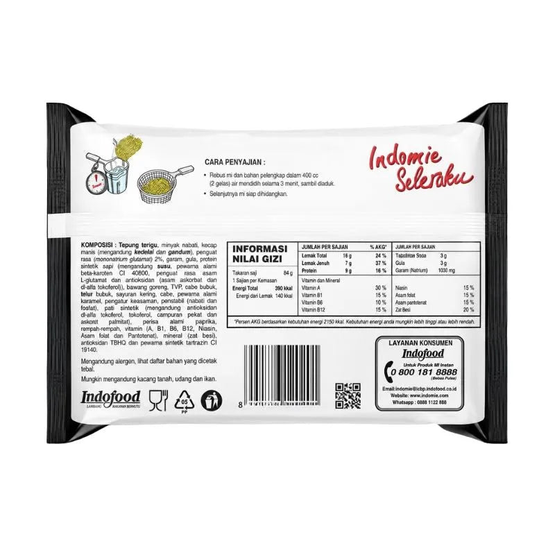 Indomie Instant Noodle Mi Nyemek Jogja - 84g-Global Food Hub