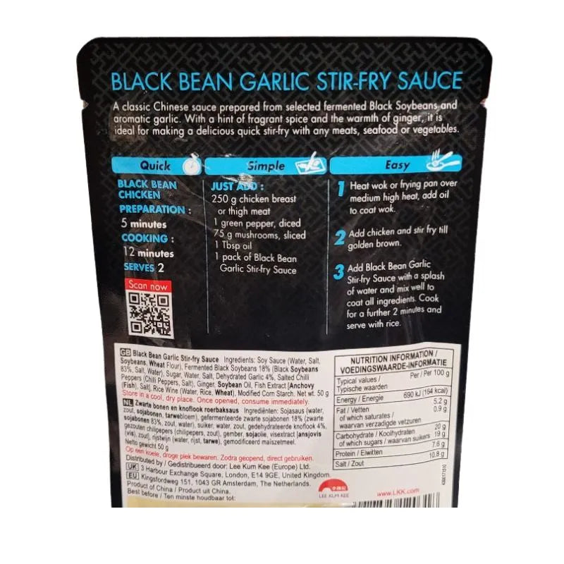 LKK Black Bean Garlic Stir-Fry Sauce - 50g-Global Food Hub
