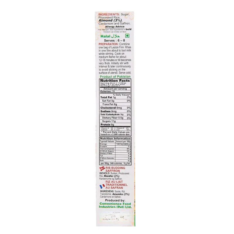 Laziza - Firni Khas Saffron 150g-Global Food Hub