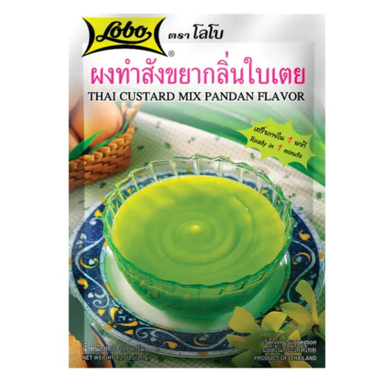Lobo Thai Custard Mix Pandan Flavour - 120g-Global Food Hub