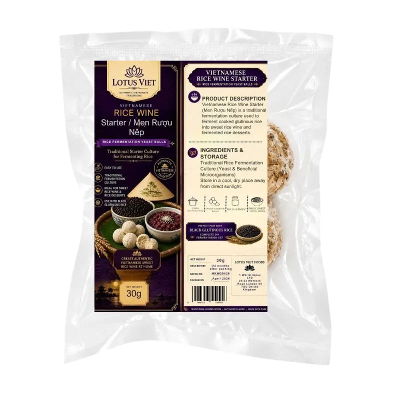 LotusViet Rice Fermentation Yeast Balls / Men Rượu Nếp - 30g-Global Food Hub