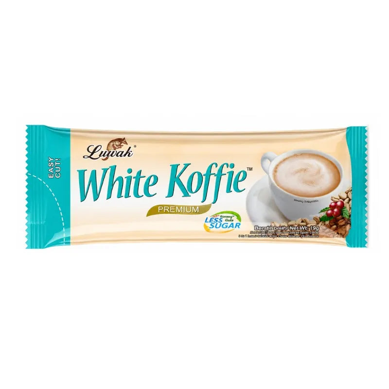 Luwak White Koffie Less Sugar- Sachet 19g-Global Food Hub