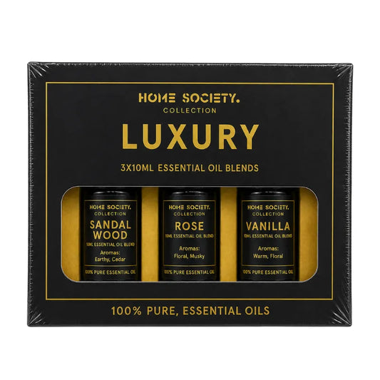 Luxury Fragrance Essential Oil Pack - 3 x 10ML - Sandalwood, Rose, Vanilla-Global Food Hub