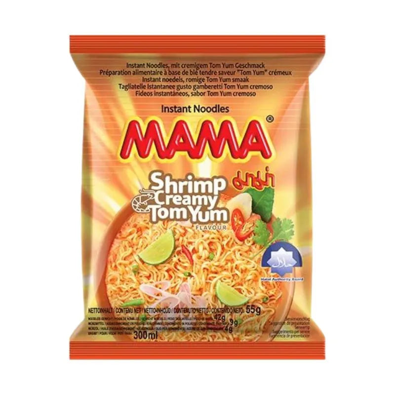 MAMA Instant Noodle Shrimp Creamy Tom-Yum Flavour - 55g-Global Food Hub