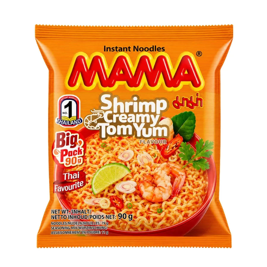 MAMA Instant Noodle Shrimp Creamy Tom-Yum Flavour - 90g-Global Food Hub
