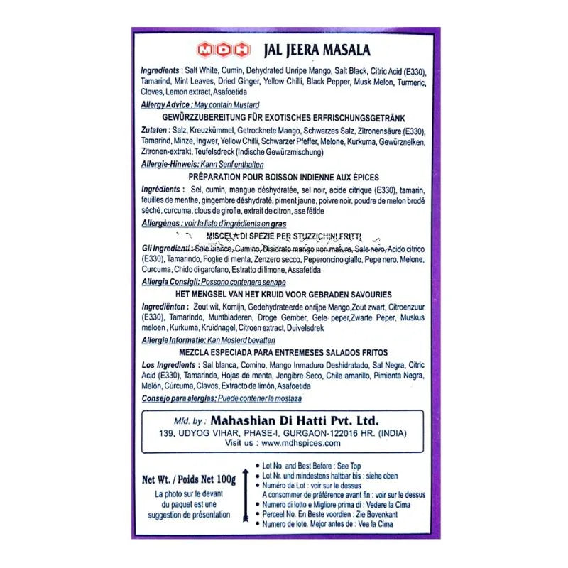 MDH Jal Jeera Masala - 100g-Global Food Hub