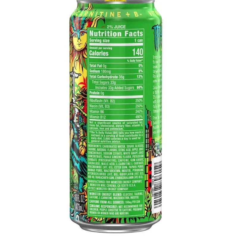 Monster Energy Drink Rio Punch - 500ml-Global Food Hub