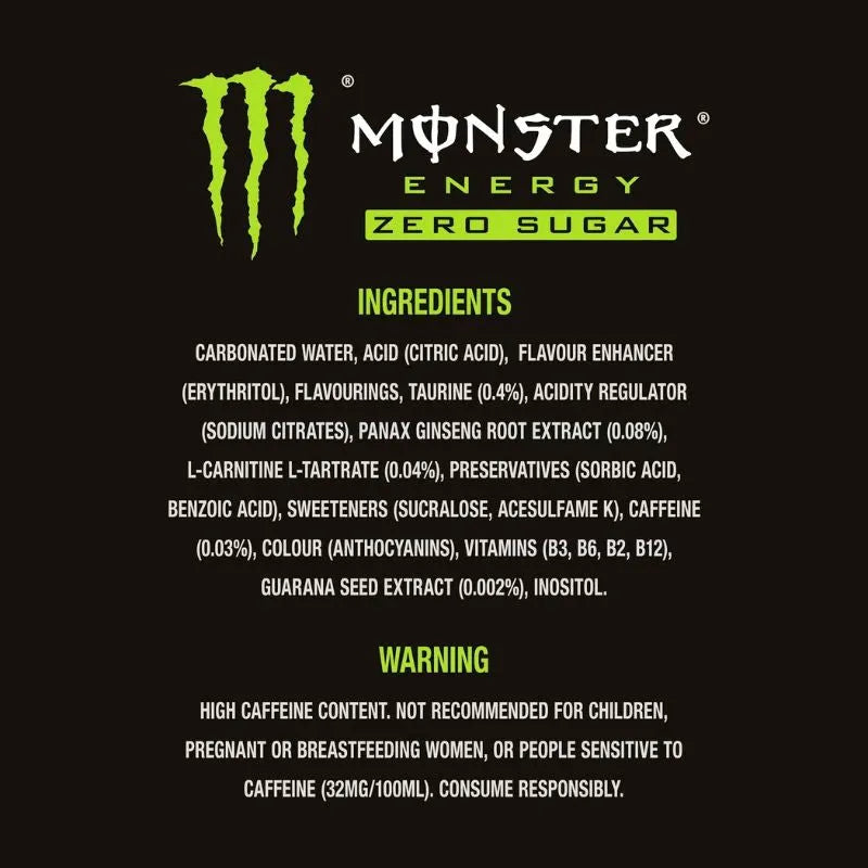 Monster Energy Drink Zero Sugar - 500ml-Global Food Hub