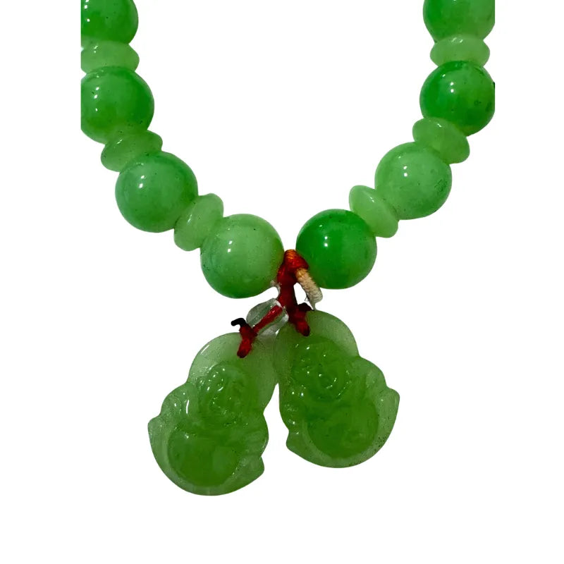 Natural Green Aventurine Pixiu Feng Shui Bracelet - 17cm-Global Food Hub