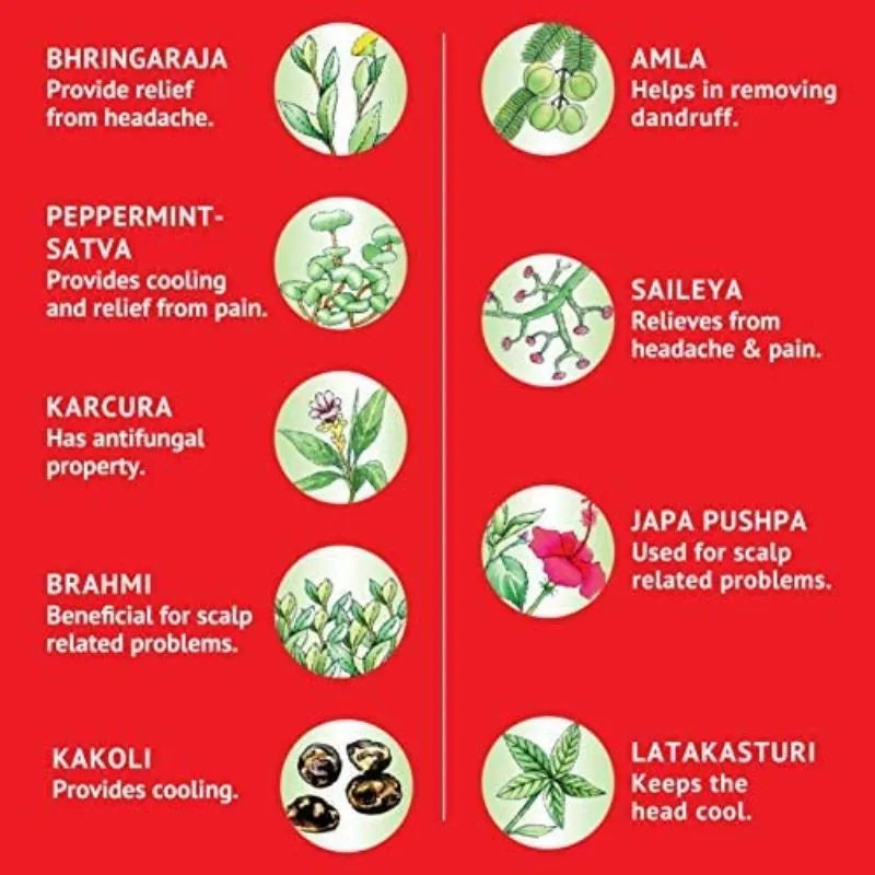 Navratna - Herbal Cool Hair Oil - 180ml-Global Food Hub