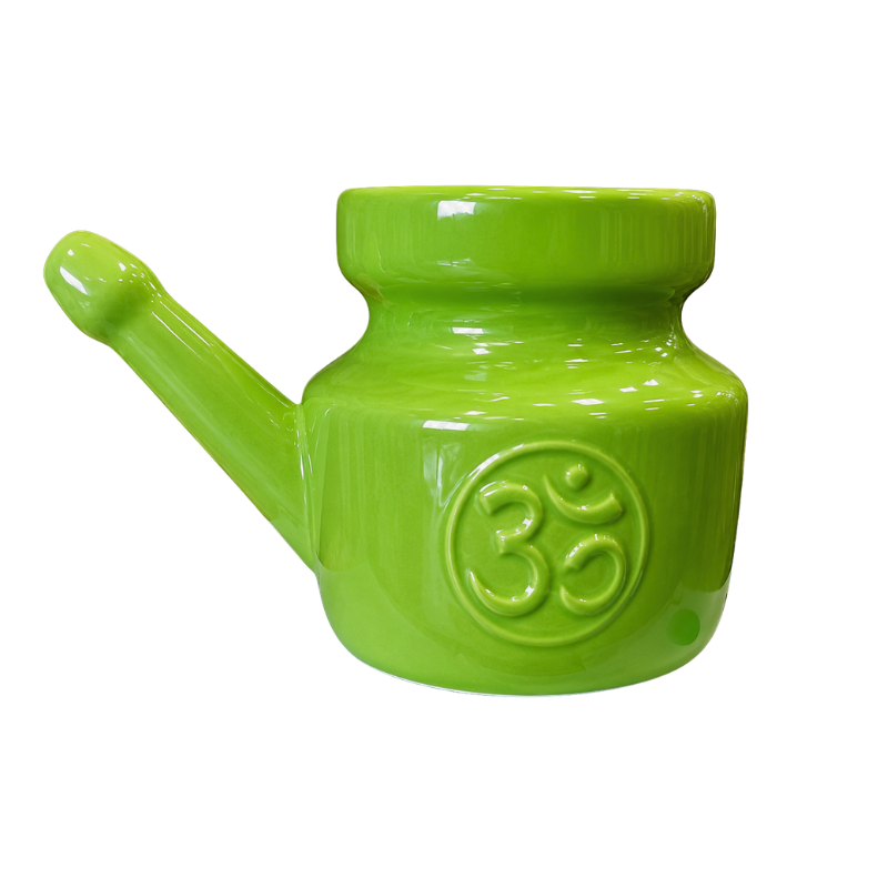 Neti Pot Ceramic – Green 300g-Global Food Hub