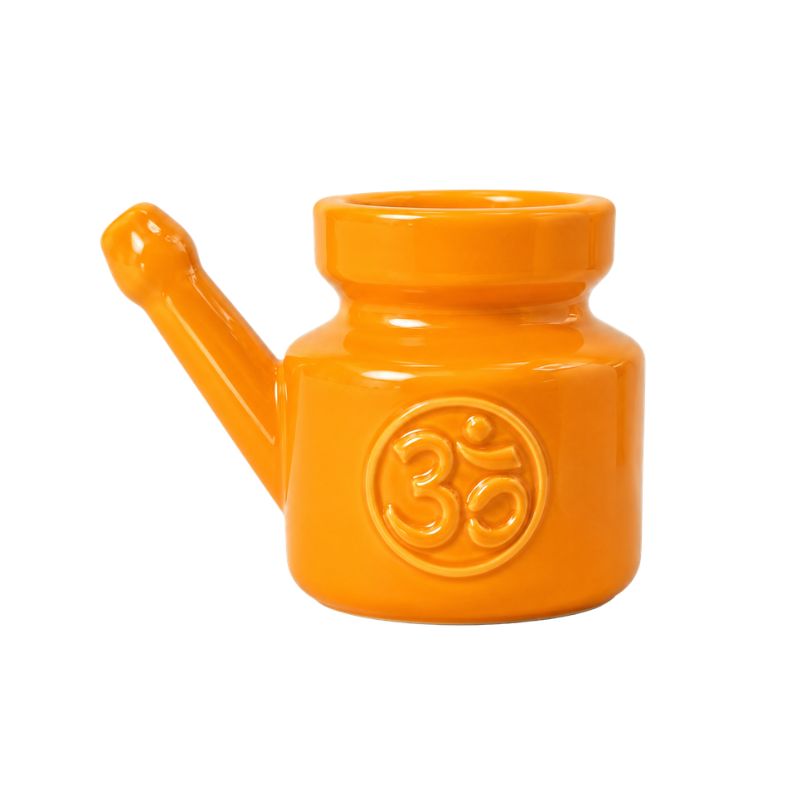 Neti Pot Ceramic – Light Orange 300g-Global Food Hub
