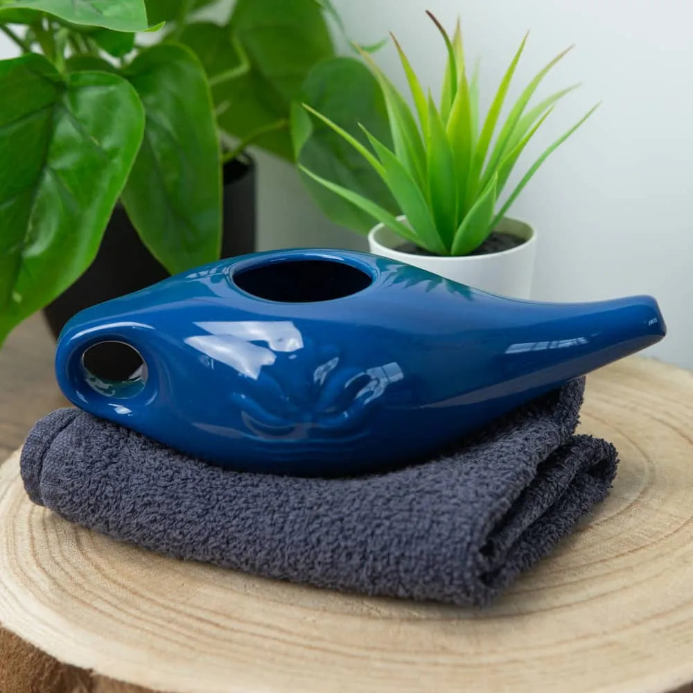 Neti Pot Ceramic – Navy Blue 250ml-Global Food Hub