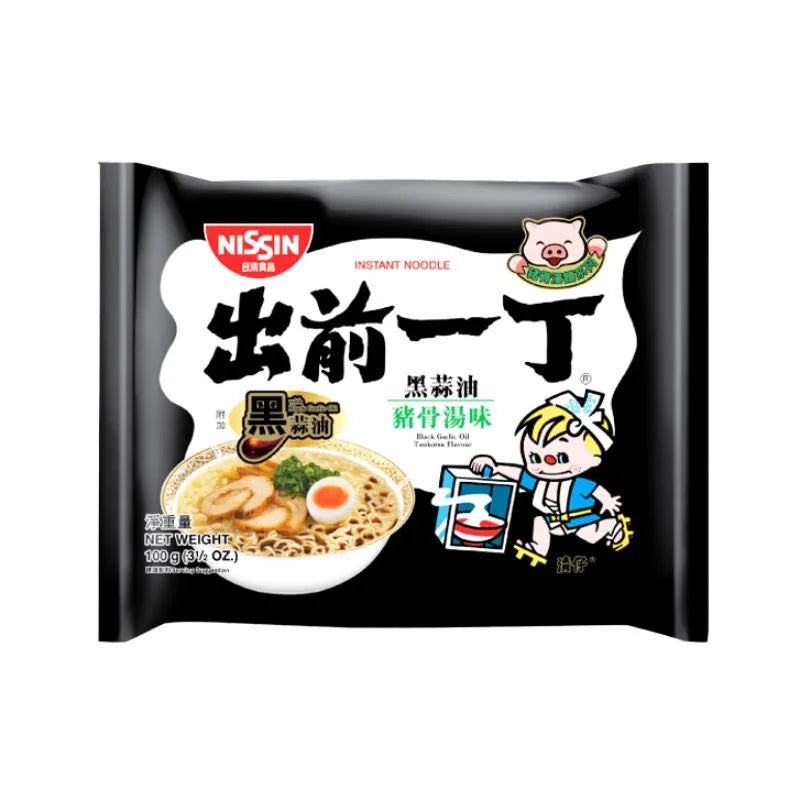 Nissin Demae Ramen Black Garlic Oil Tonkotsu - 97g-Global Food Hub