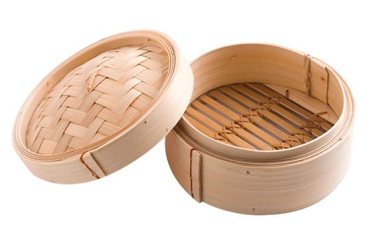 Shao Mai Bamboo Steamer 6 inch (incl cover)/Noi Hap Tre 6 inch (bao gom nap)